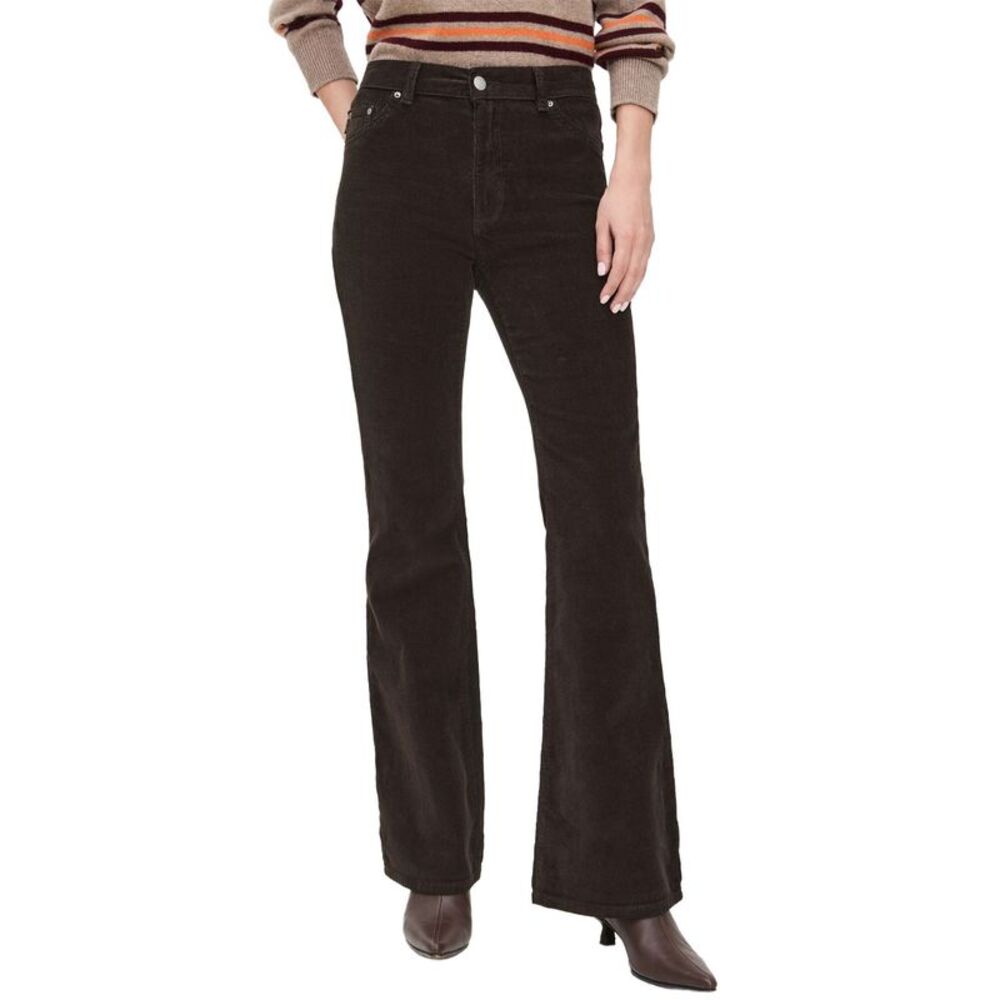 DL1961 Womens Bridget Bootcut High Rise Instasculpt Corduroy Jeans 30 Meteorite